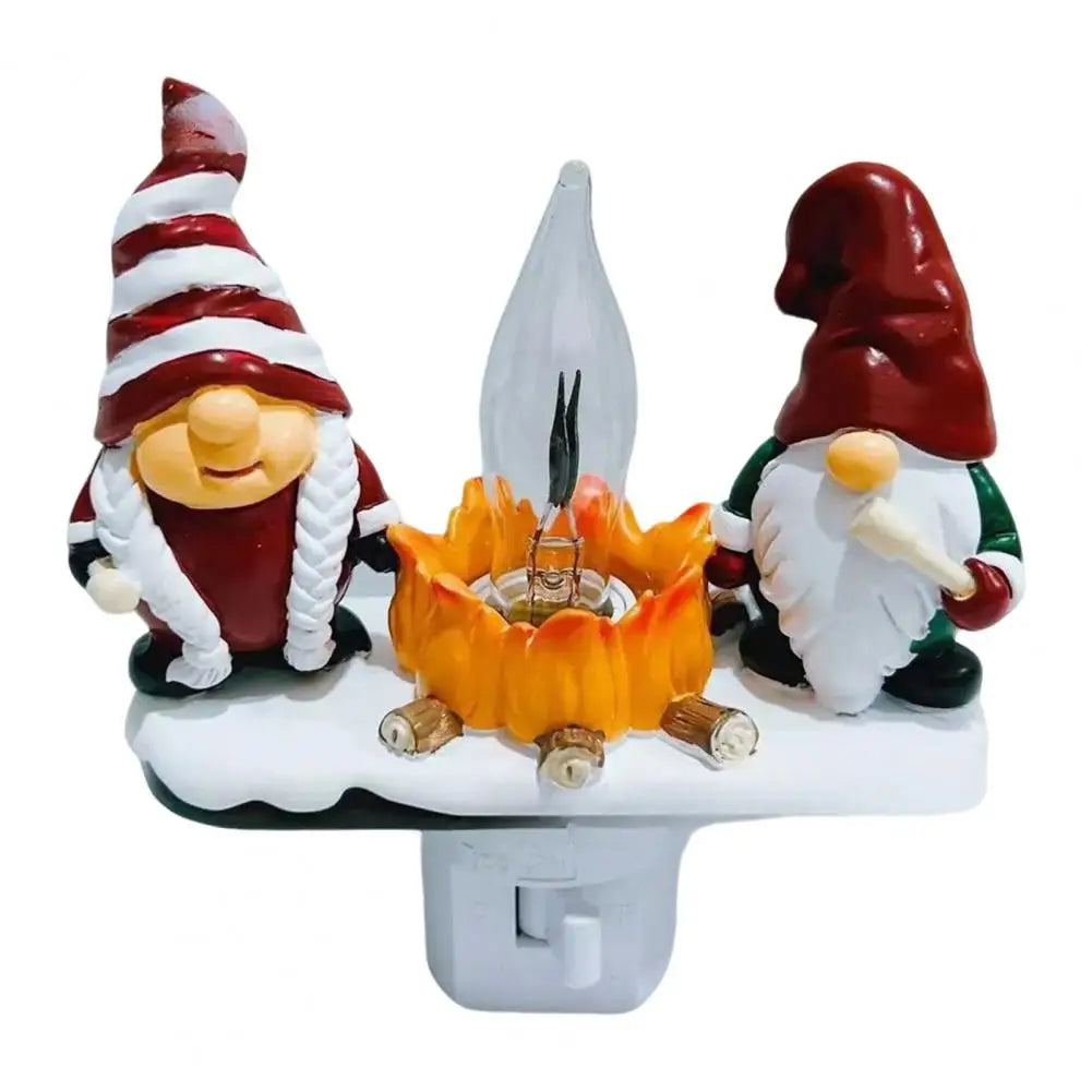 3D LED Christmas Campfire Night Light — Cozy Flicker Glow