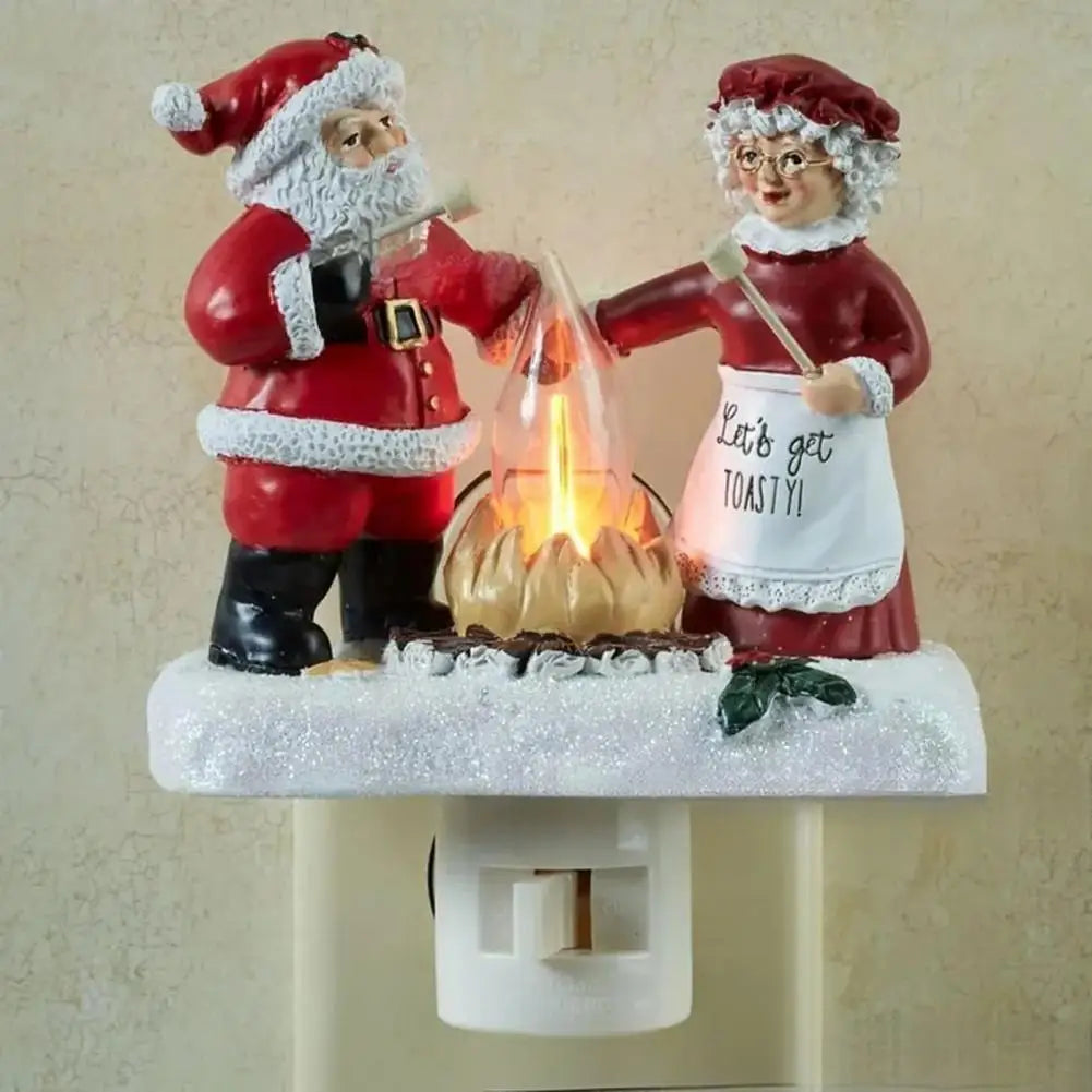 3D LED Christmas Campfire Night Light — Cozy Flicker Glow