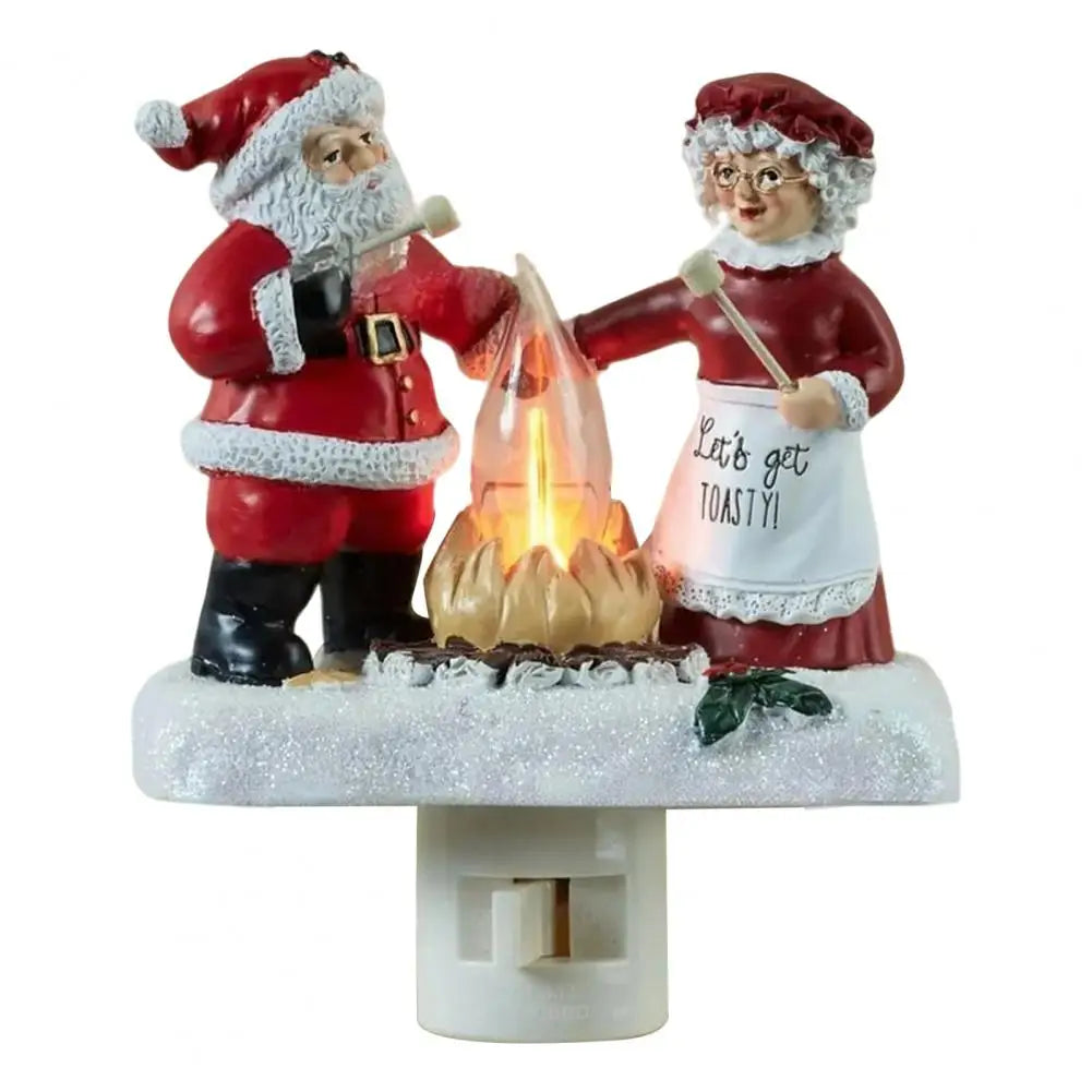 3D LED Christmas Campfire Night Light — Cozy Flicker Glow