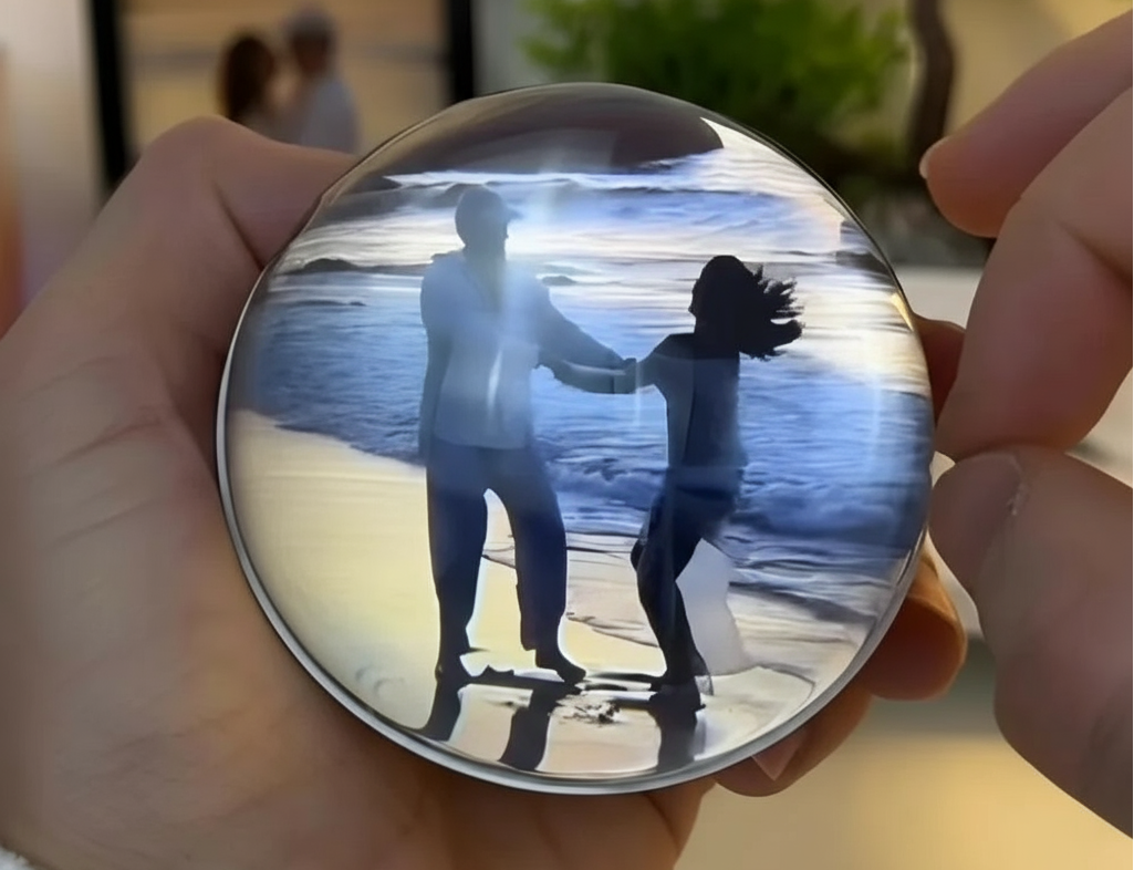 Enhanced crystal ball memory photo