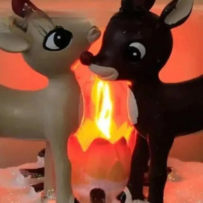 3D LED Christmas Campfire Night Light — Cozy Flicker Glow