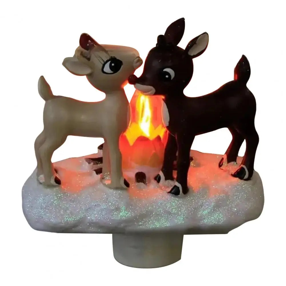 3D LED Christmas Campfire Night Light — Cozy Flicker Glow