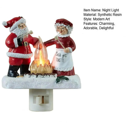 3D LED Christmas Campfire Night Light — Cozy Flicker Glow