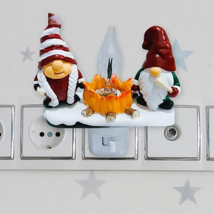 3D LED Christmas Campfire Night Light — Cozy Flicker Glow