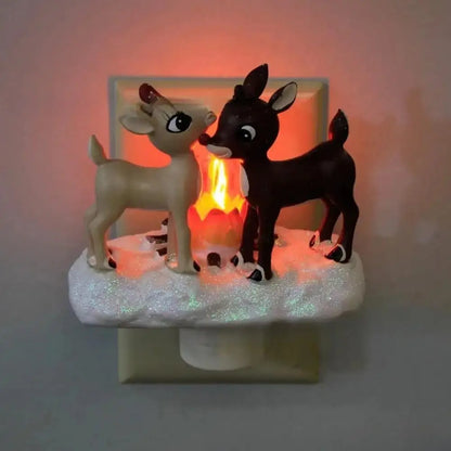 3D LED Christmas Campfire Night Light — Cozy Flicker Glow