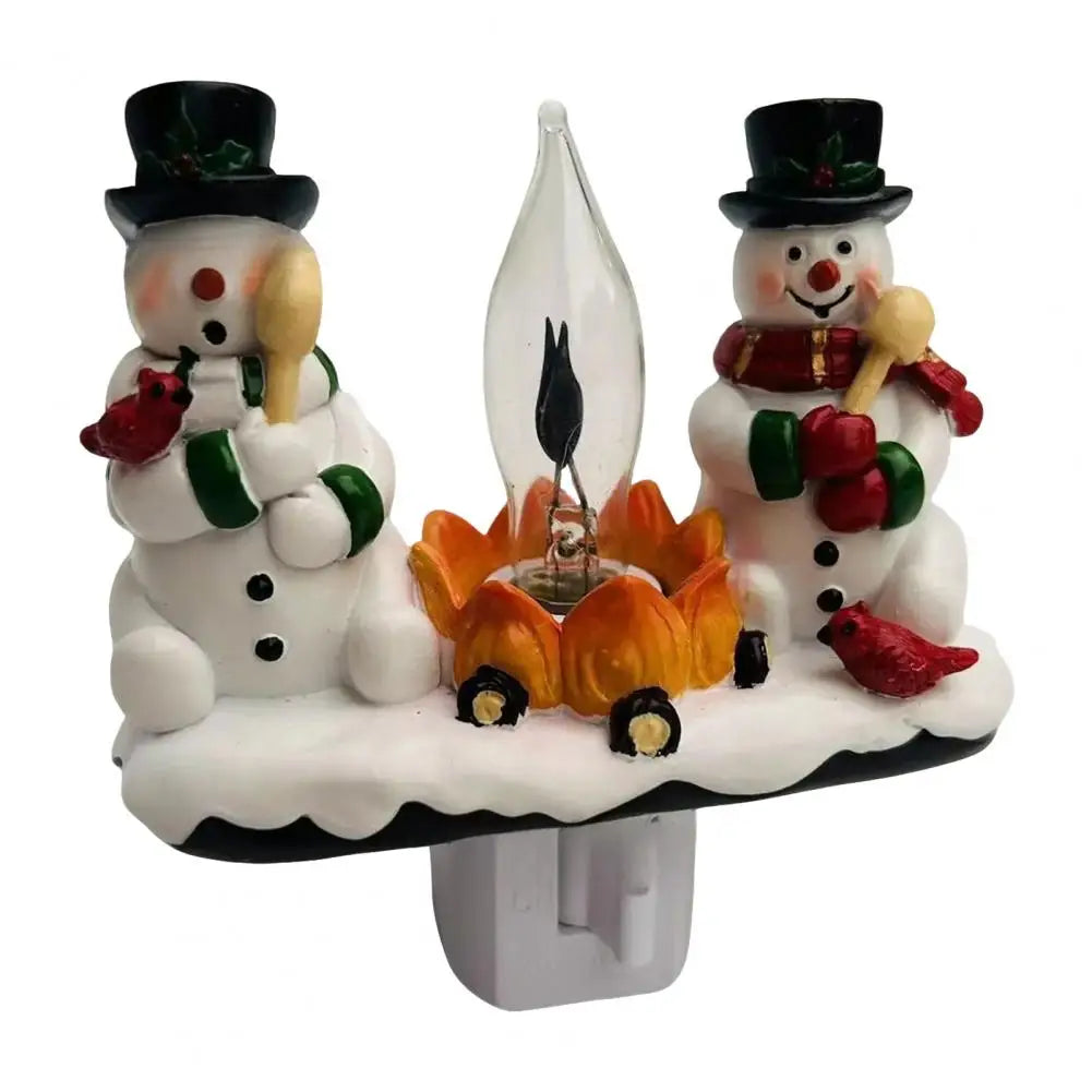 3D LED Christmas Campfire Night Light — Cozy Flicker Glow