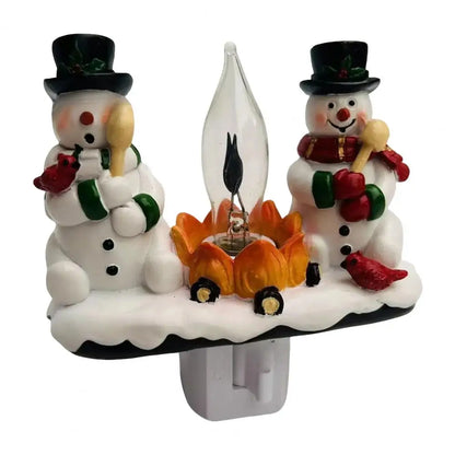 3D LED Christmas Campfire Night Light — Cozy Flicker Glow