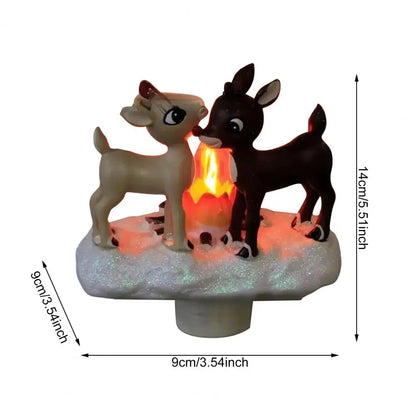 3D LED Christmas Campfire Night Light — Cozy Flicker Glow