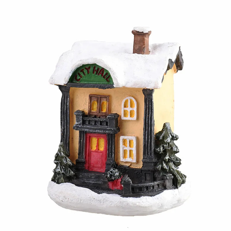 Glowing Holiday House — Tabletop Christmas Light Décor