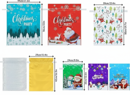 Christmas Gift Bags Measurements Only
