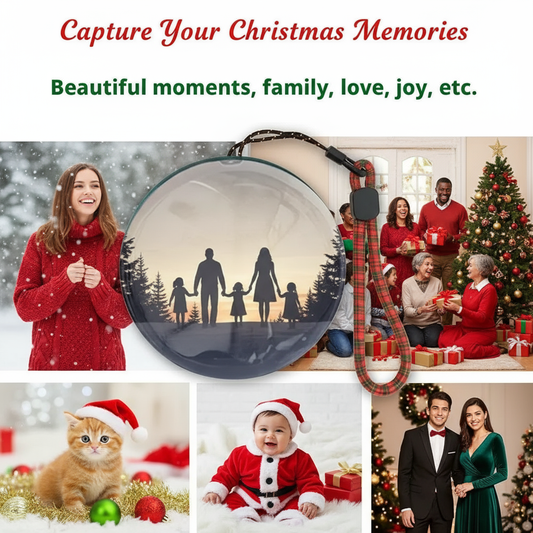 Christmas themed crystal ball memory product